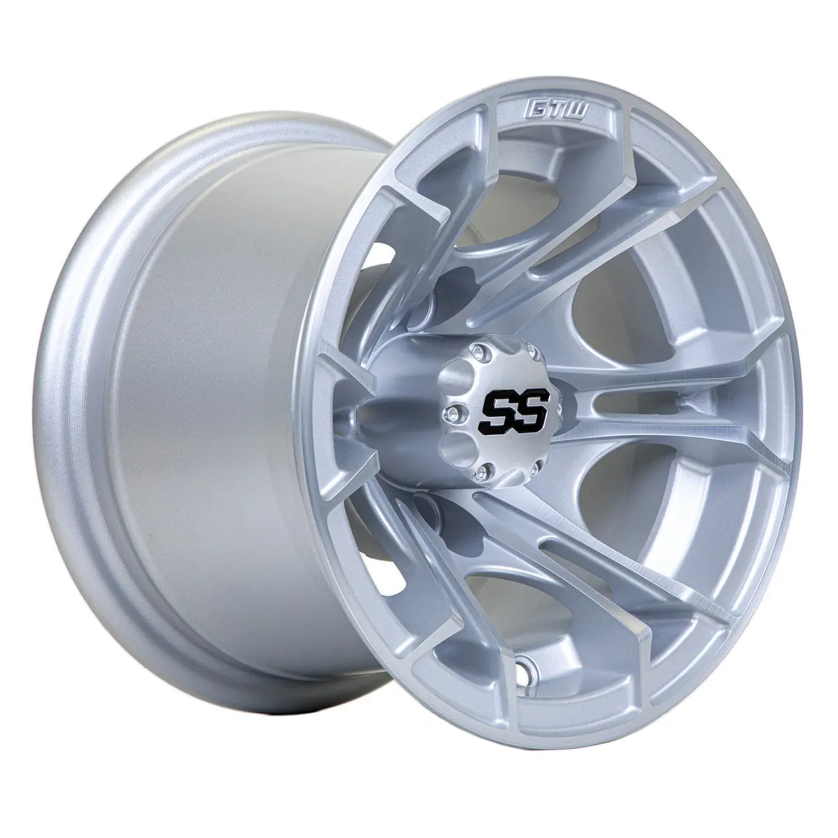 Gtw Spyder Silver Brush 10 Inch Wheel 1