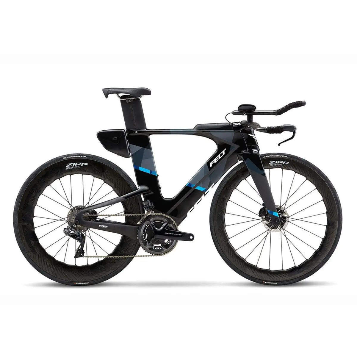 Felt Ia Frd Ultimate Triathlon Bike -Shimano Dura-Ace Di2 - Black Matte Textreme 1