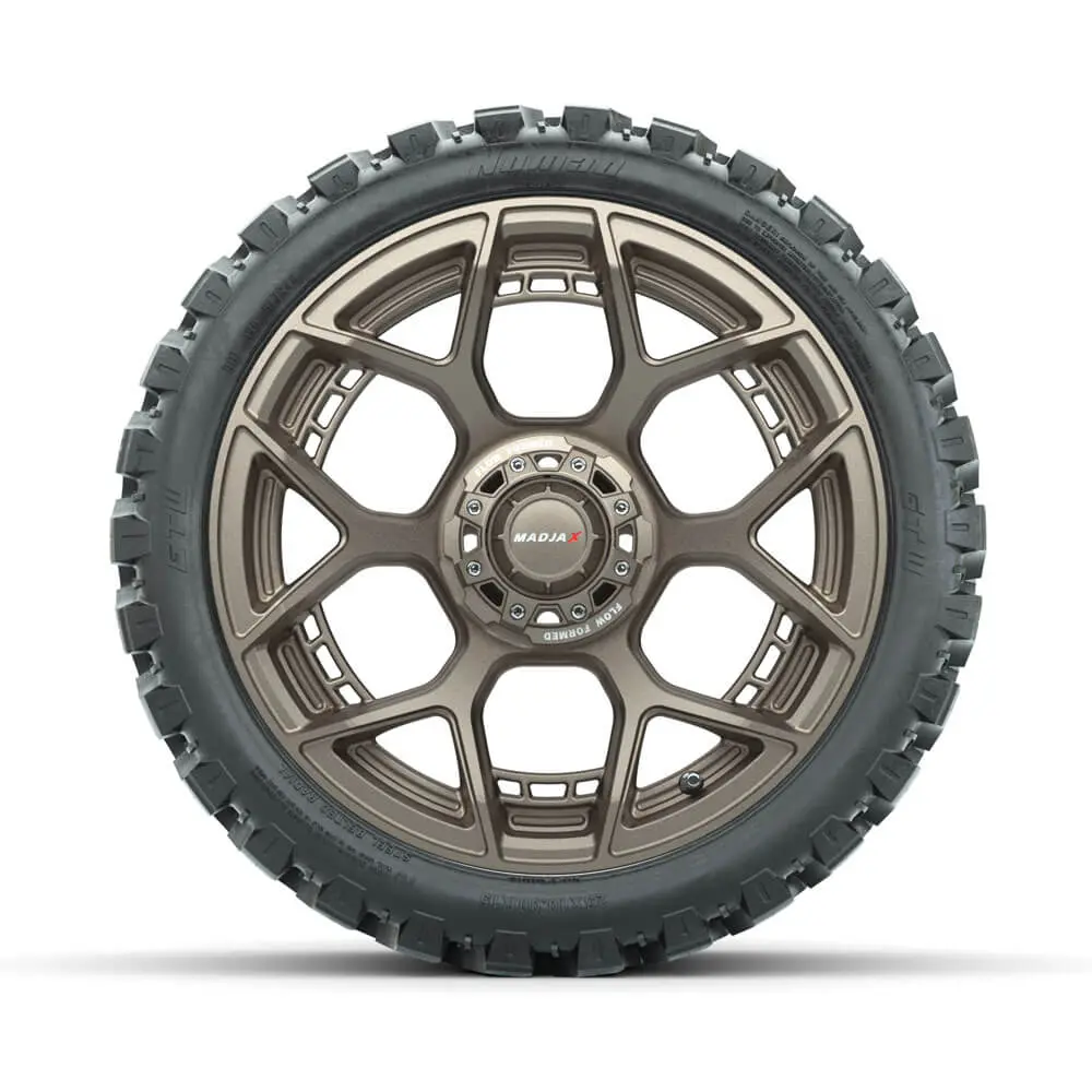 Set Of (4) 15" Madjax® Flow Form Evolution Matte Bronze Wheels With Gtw® Nomad Off Road Tires Pn# A19-421 1