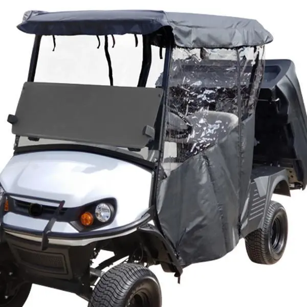 Reddot Cushman Hauler Black 3-Sided Over-The-Top Vinyl Enclosure 1