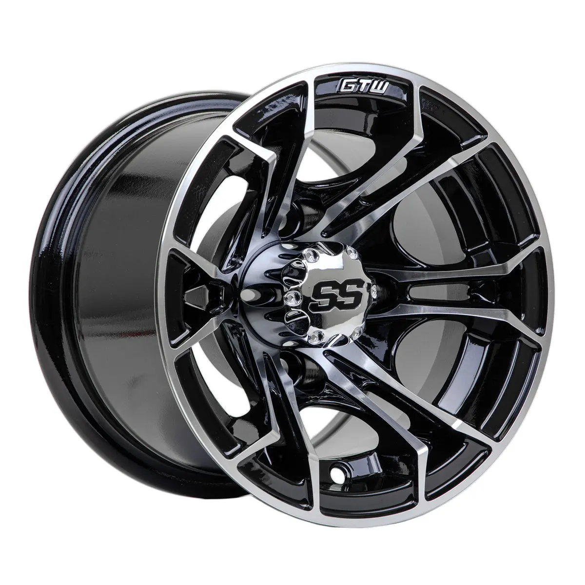 Gtw Spyder Machined/Black 10 Inch Wheel 1