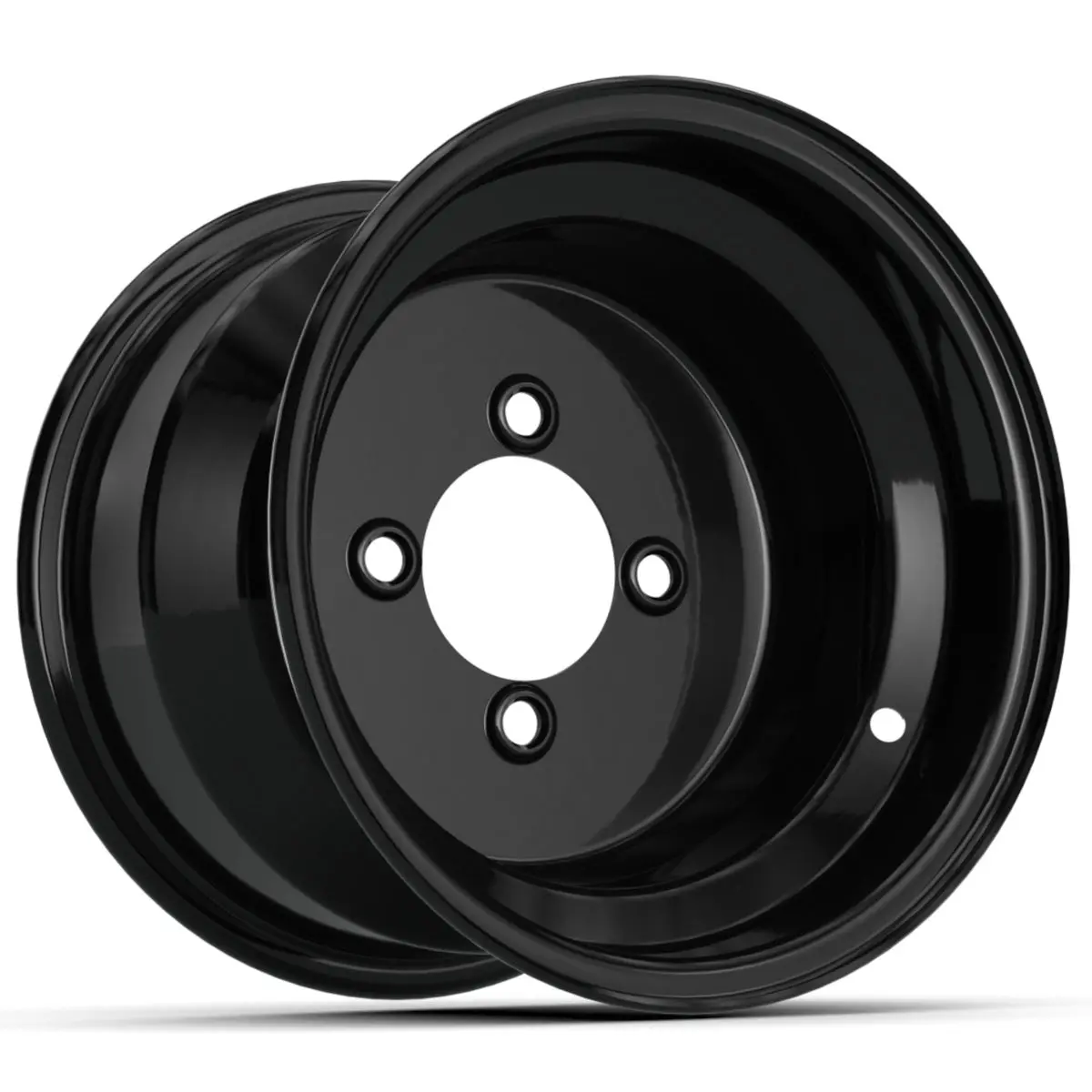 10" Black Steel Wheel (3:4 Offset) Pn# 10330 1