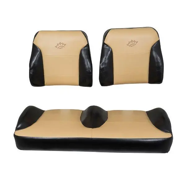 Club Car Precedent Black/Tan Suite Seats (Years 2012-Up) Pn# 31776 1