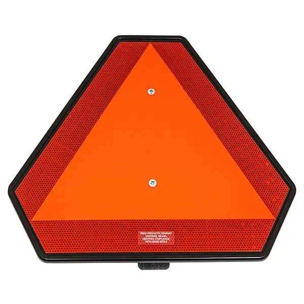Plastic Slow Moving Vehicle Triangle With Spade Mount Kit Pn# 135100 1