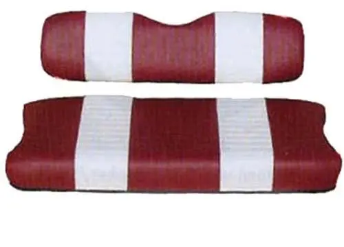 Club Car Ds Red / White Seat Cover Set (Years 2000.5-Up) Pn# 20018 1