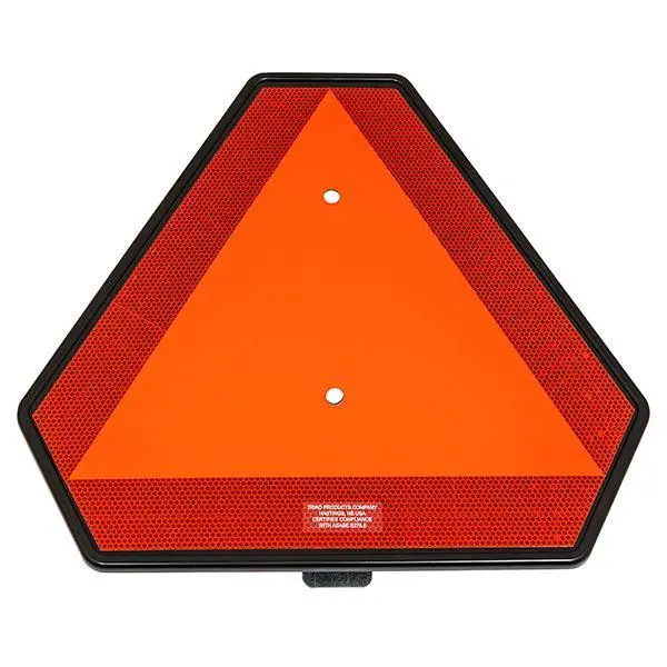 Plastic Slow Moving Vehicle Triangle - 12 Pack Pn# 135101 1
