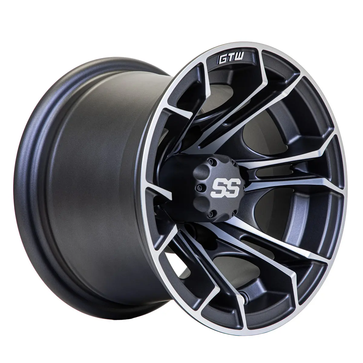 Gtw Spyder Machined/Matte Grey 10 Inch Wheel 1