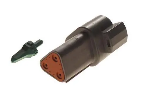 Club Car 3-Pin Receptacle & Wedge Lock (Years 2000-2005) Pn# 6757 1