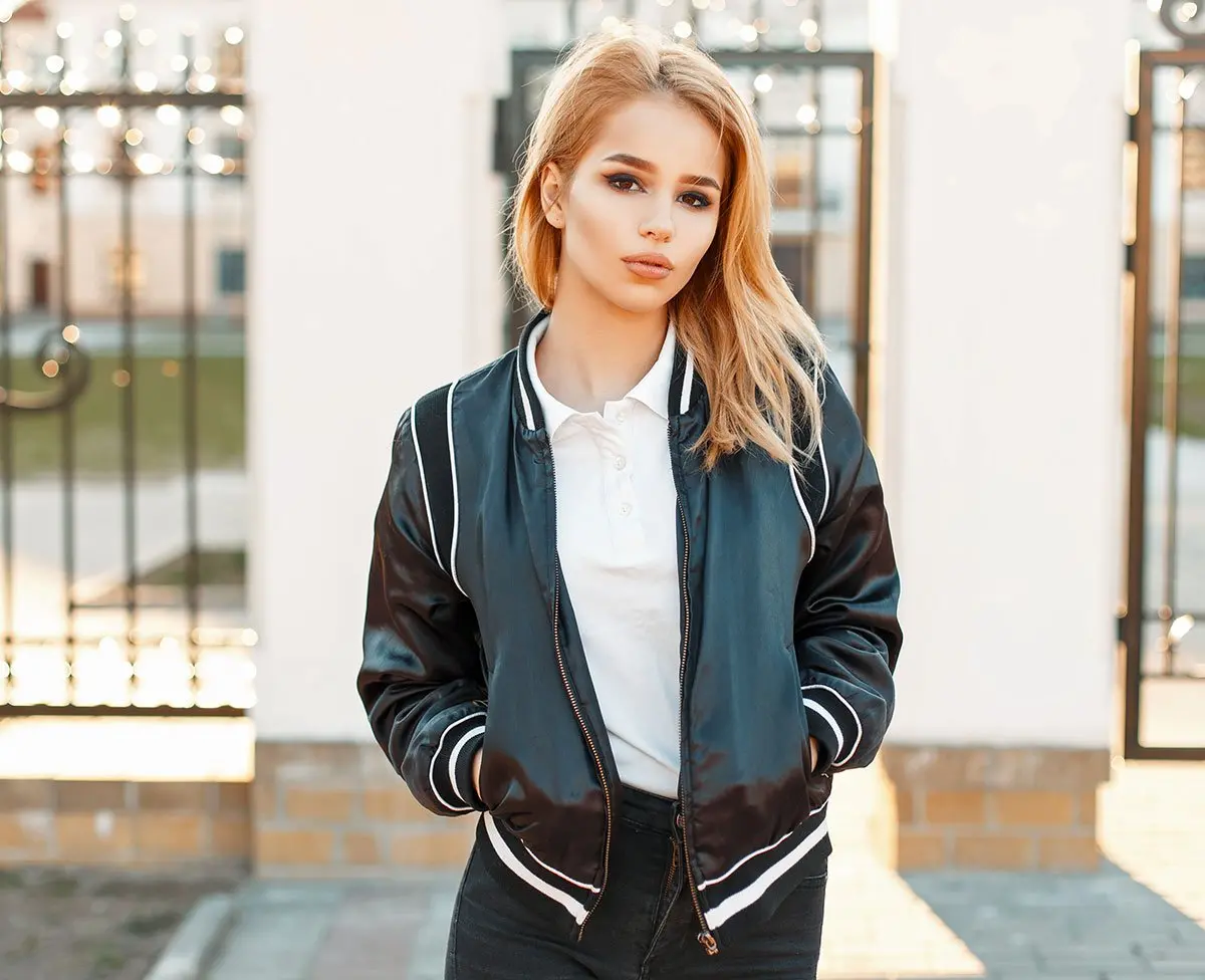 *Metallic Cropped Jacket 1