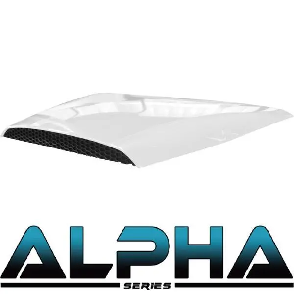 White Hood Scoop For Alpha Body Kits Pn# 05-044 1
