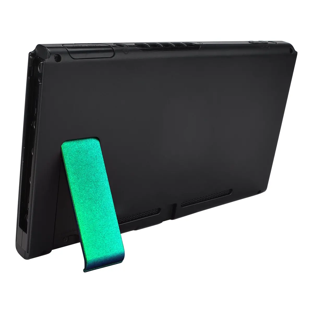 Extremerate 2 Sets Replacement Kickstand For Nintendo Switch Console - Chameleon Green Purple 1