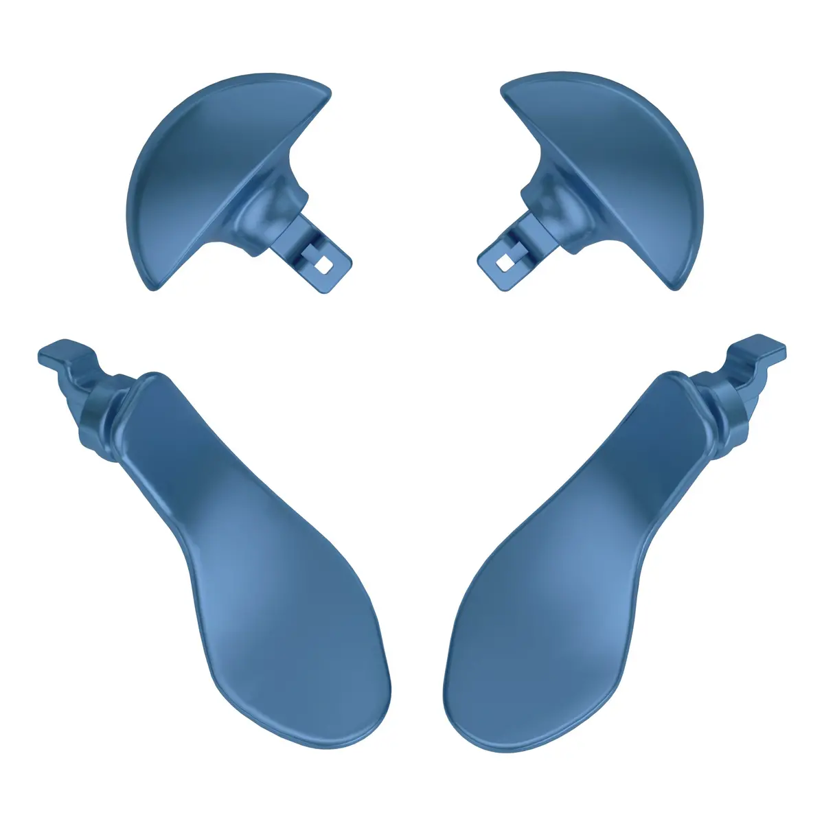 Extremerate Replacement Interchangeable 4Pcs Metal Back Paddles For Ps5 Edge Controller - Metallic Neptune Blue 1