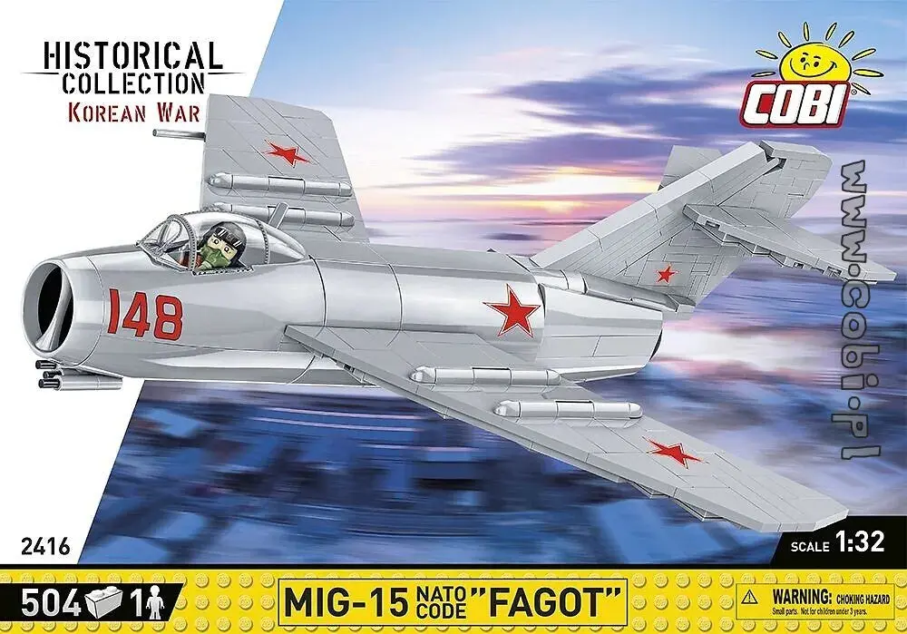 Cobi-2416 Cobi 504 Pcs Hc Korean War /2416/ Mig-15 Fagot 1