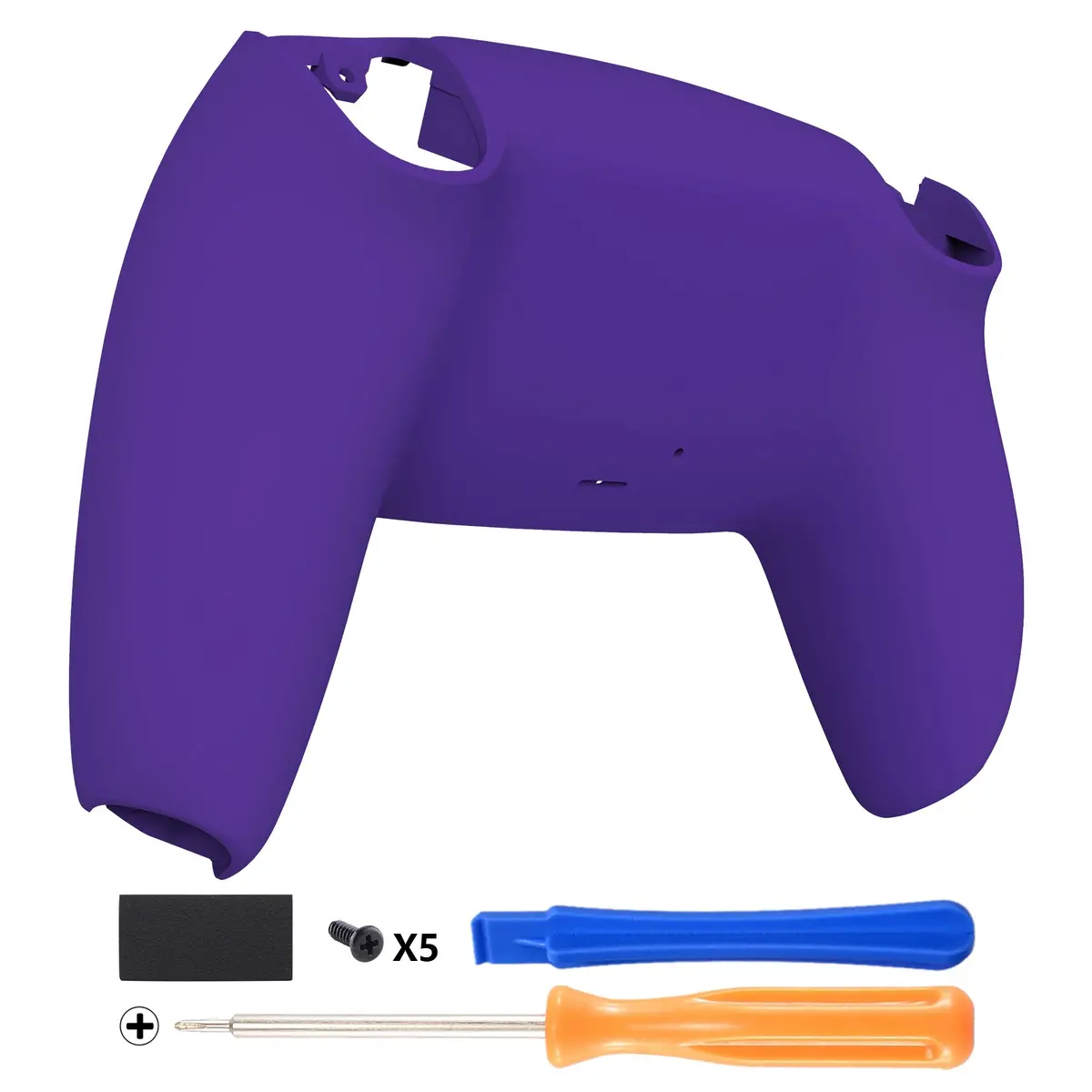 Extremerate Replacement Back Housing Bottom Shell Compatible With Ps5 Controller Bdm-010/020/030/040/050 - Purple 1