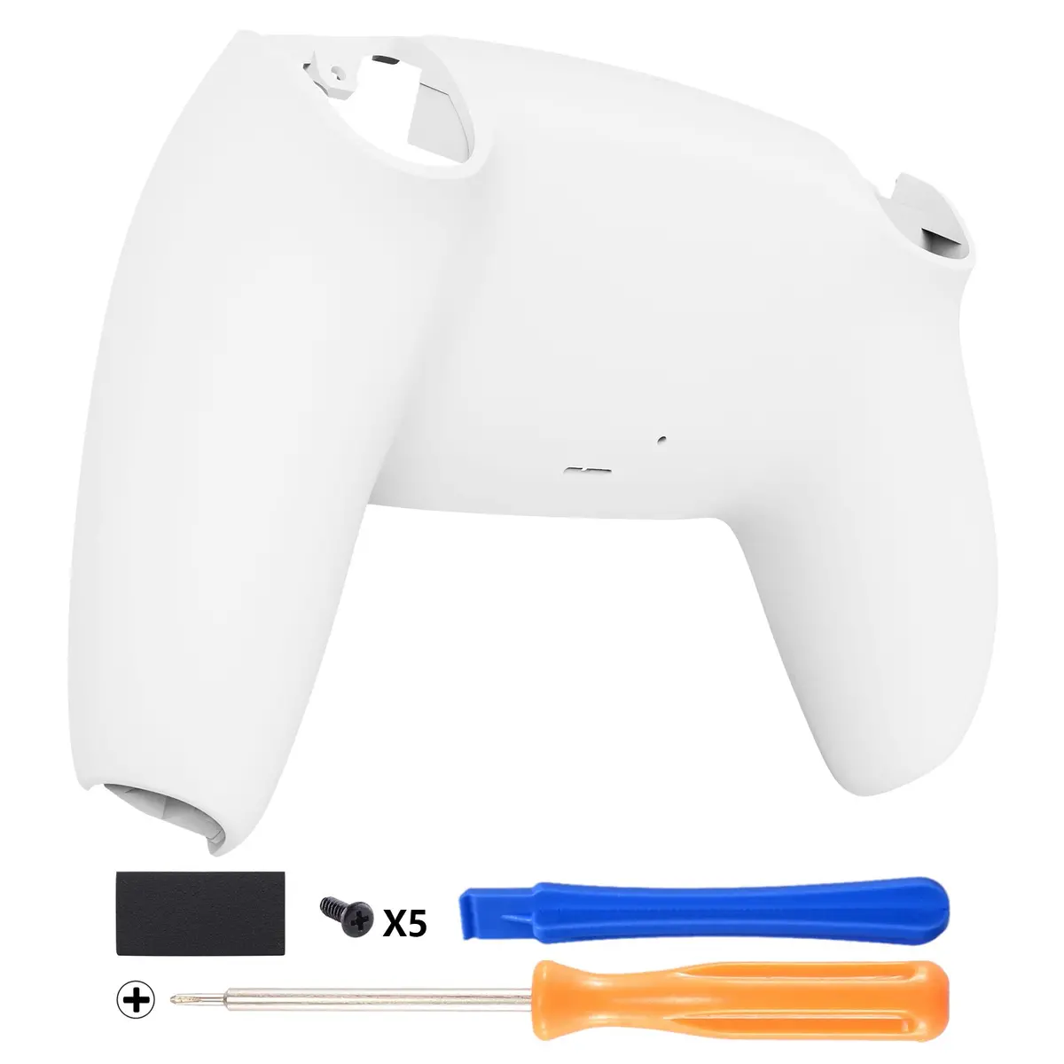 Extremerate Replacement Back Housing Bottom Shell Compatible With Ps5 Controller Bdm-010/020/030/040/050 - White 1