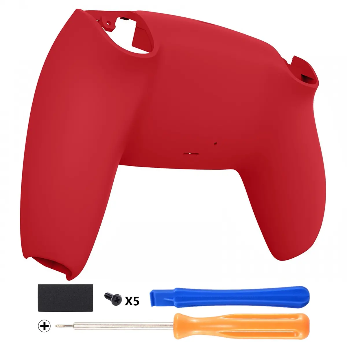 Extremerate Replacement Back Housing Bottom Shell Compatible With Ps5 Controller Bdm-010/020/030/040/050 - Passion Red 1