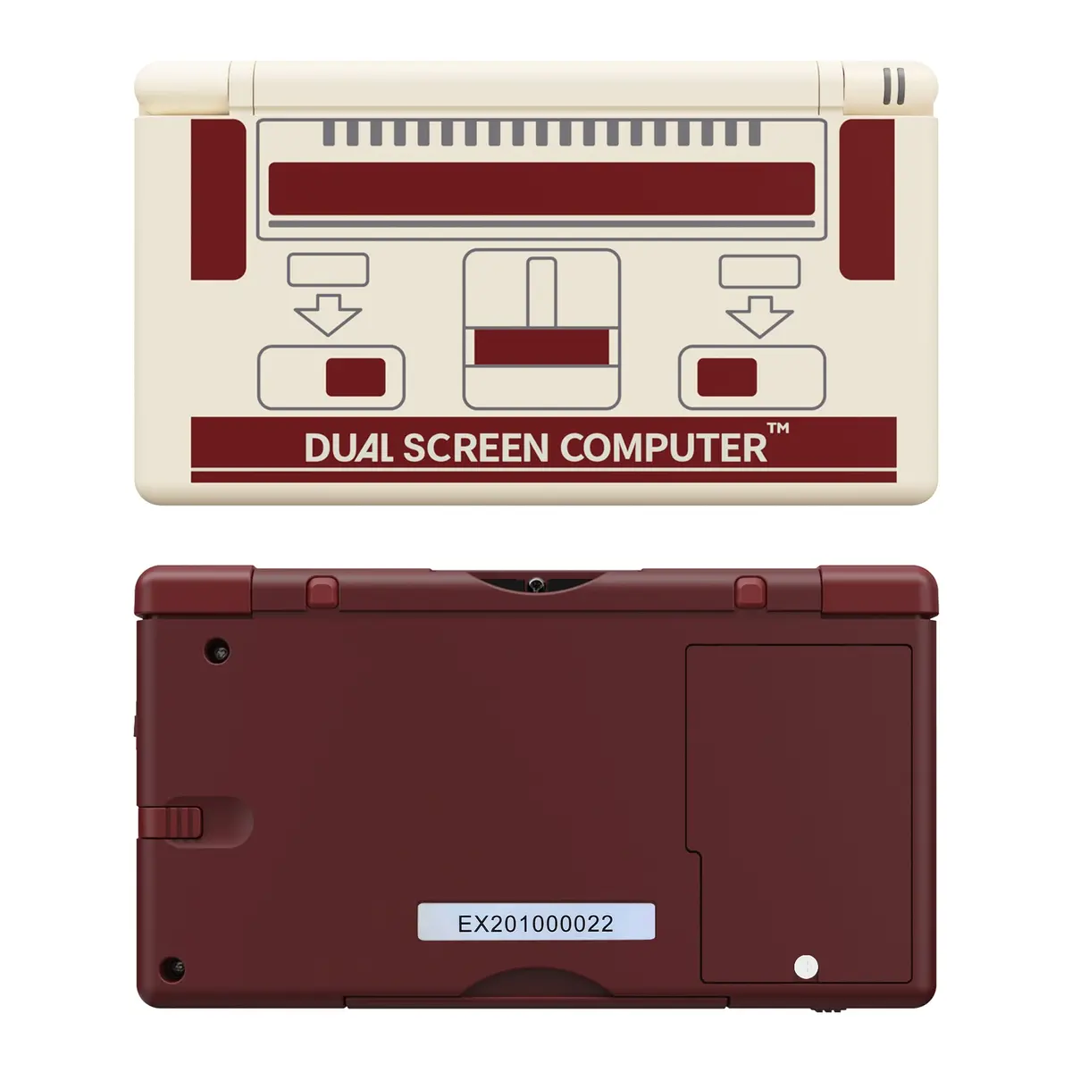 Extremerate Replacement Full Housing Shell & Buttons With Screen Lens For Nintendo Ds Lite Ndsl - Classic Fc Style 2
