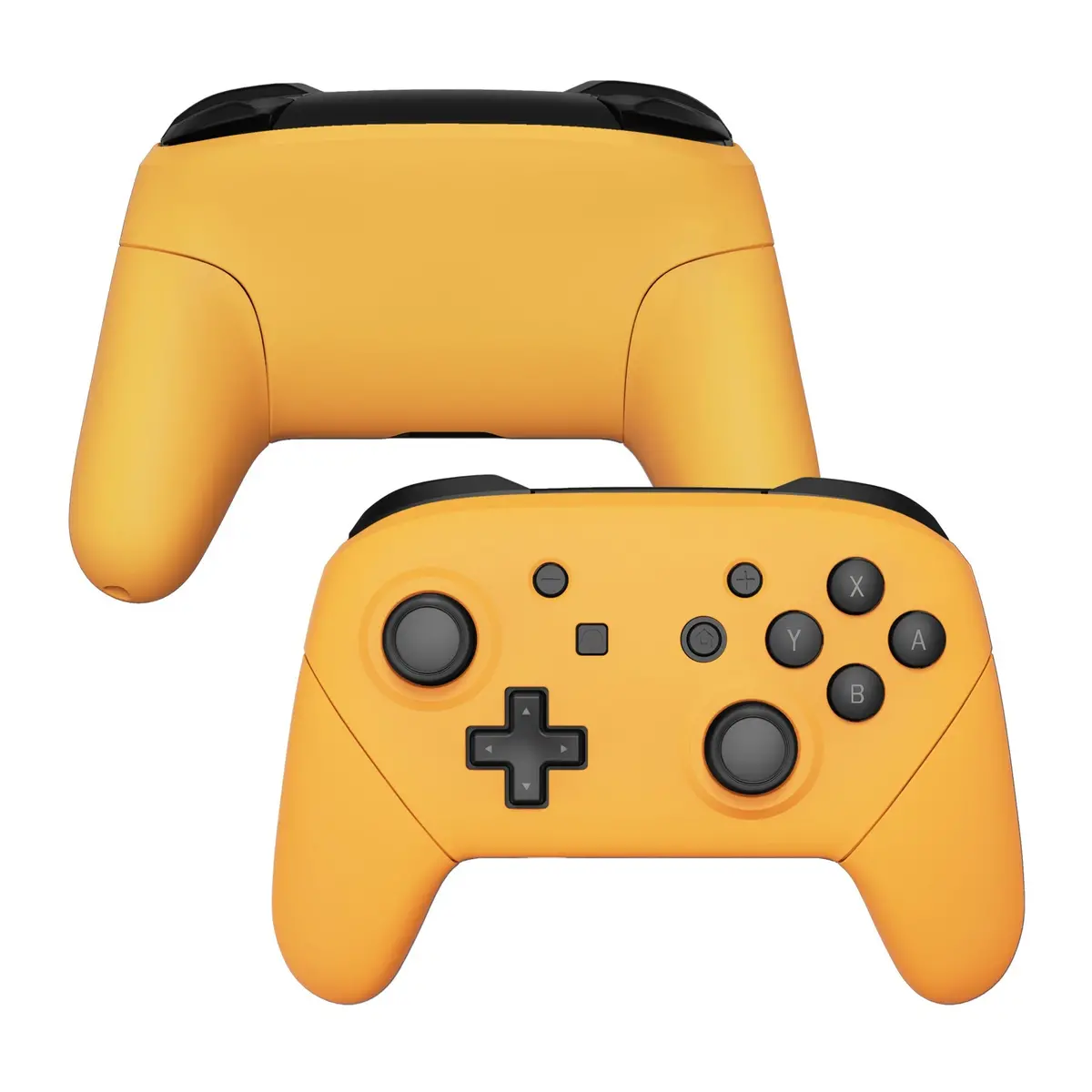 Extremerate Replacement Full Set Shell Faceplate Backplate Handles For Nintendo Switch Pro - Caution Yellow 1