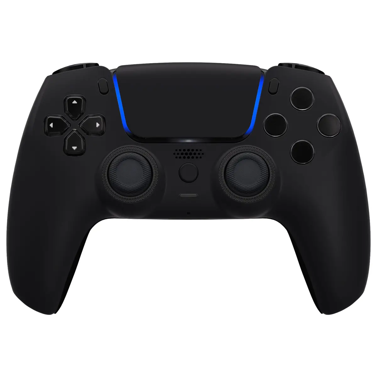 Extremerate Luna Redesigned Replacement Front Shell With Touchpad Compatible With Ps5 Controller Bdm-010/020/030/040/050/060 - Black 2