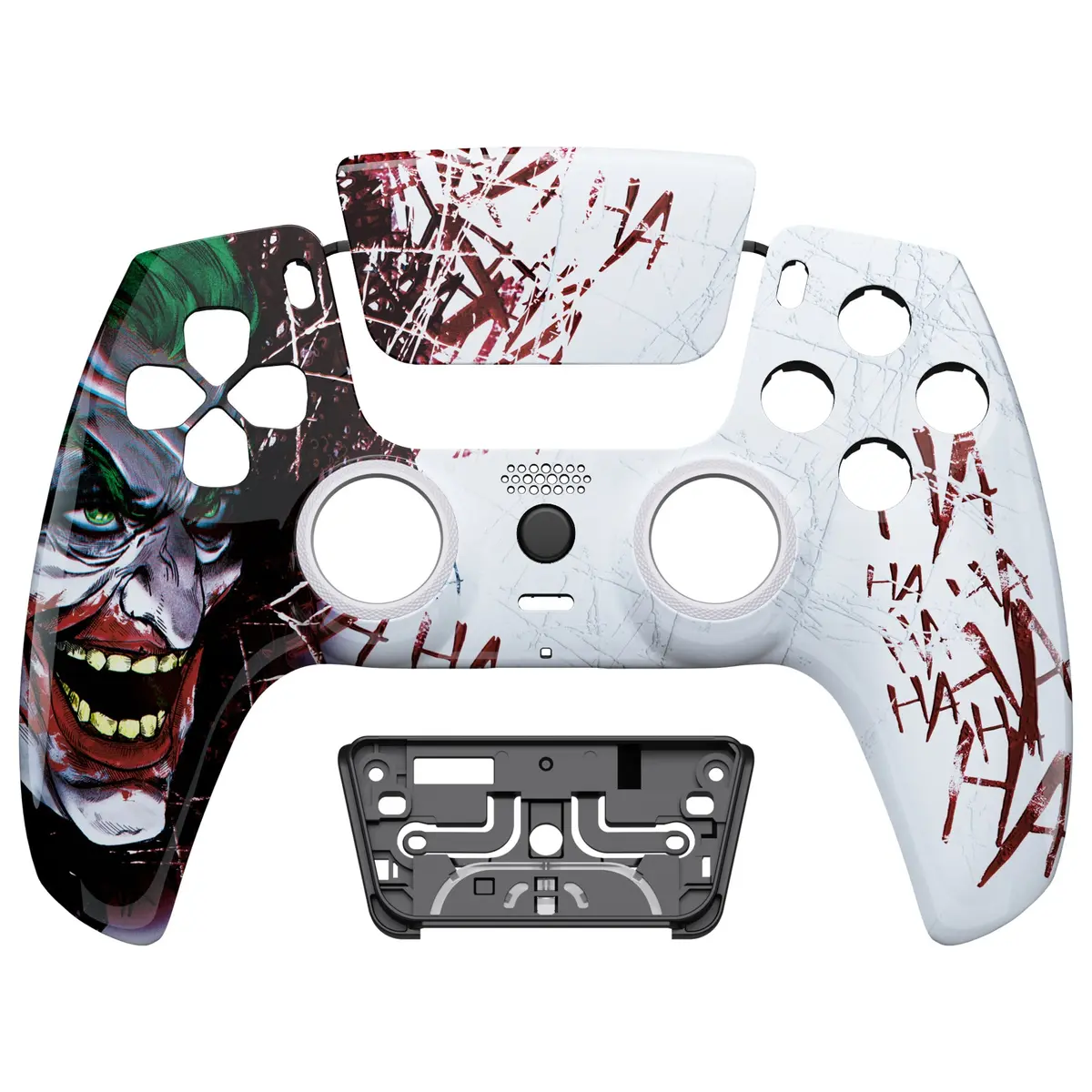 Extremerate Luna Redesigned Replacement Front Shell With Touchpad Compatible With Ps5 Controller Bdm-010/020/030/040/050/060 - Clown Hahaha 1