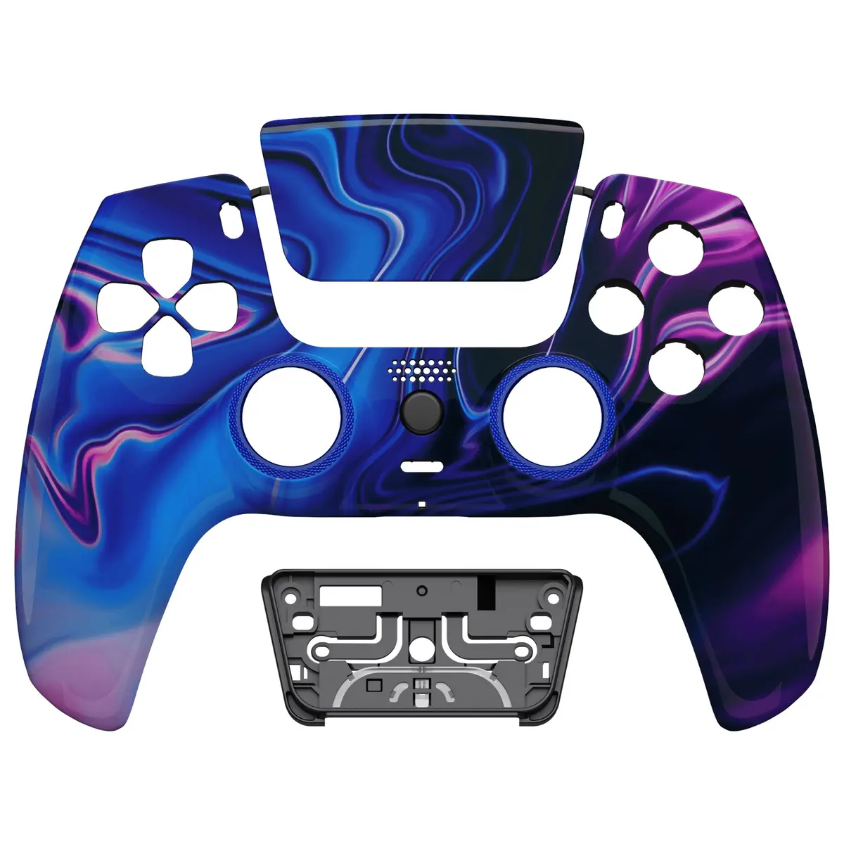 Extremerate Luna Redesigned Replacement Front Shell With Touchpad Compatible With Ps5 Controller Bdm-010/020/030/040/050 - Origin Of Chaos 1