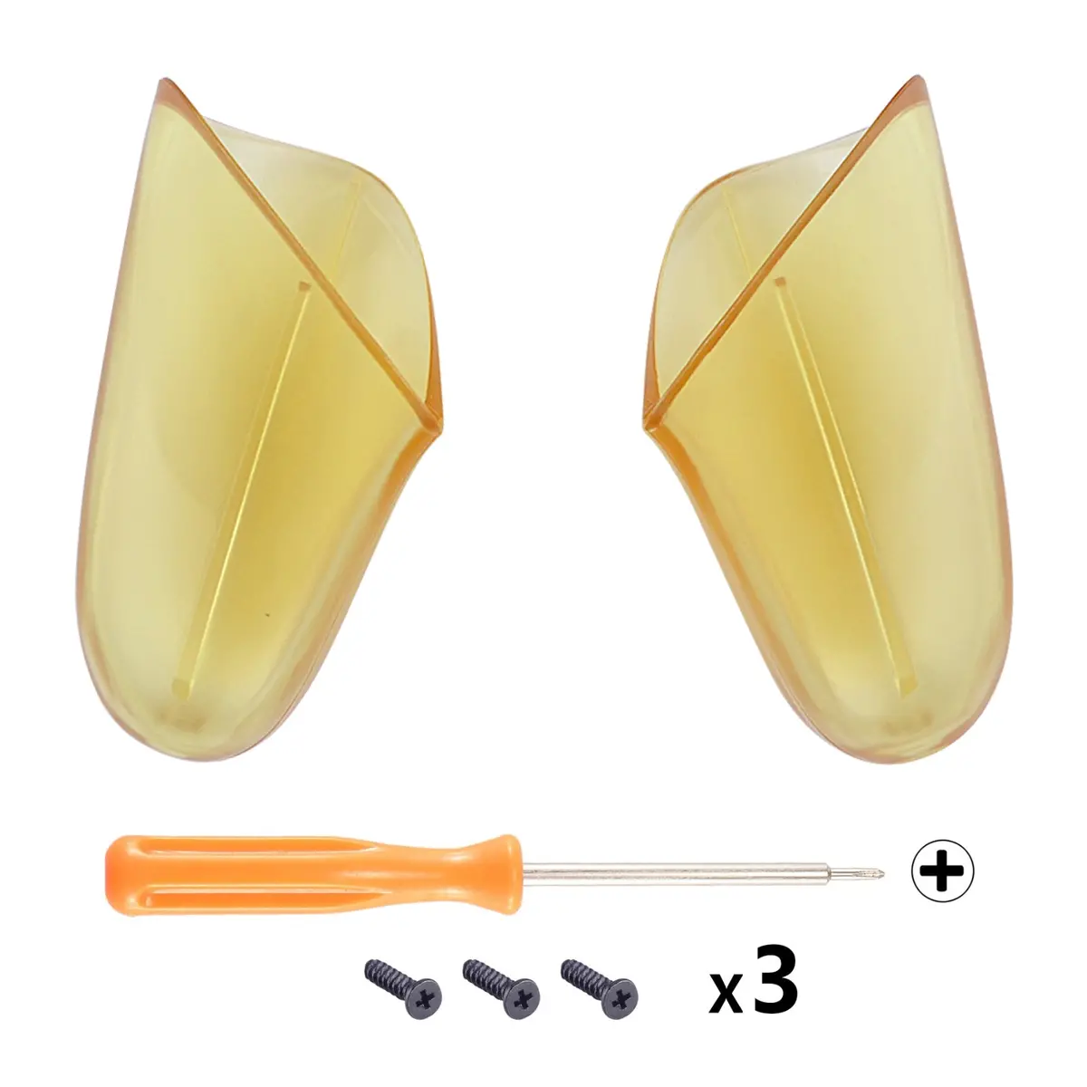 Extremerate Replacement Handle Grips For Nintendo Switch Pro Controller - Amber Yellow 2