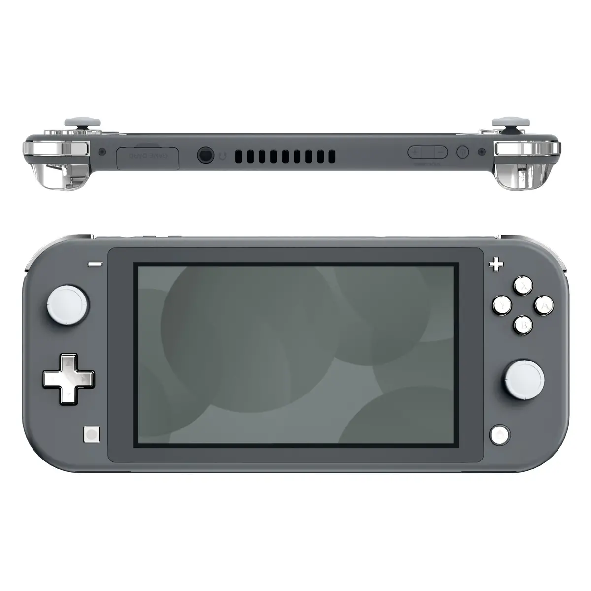 Extremerate Replacement Full Set Buttons For Ns Switch Lite - Chrome Silver Glossy 1