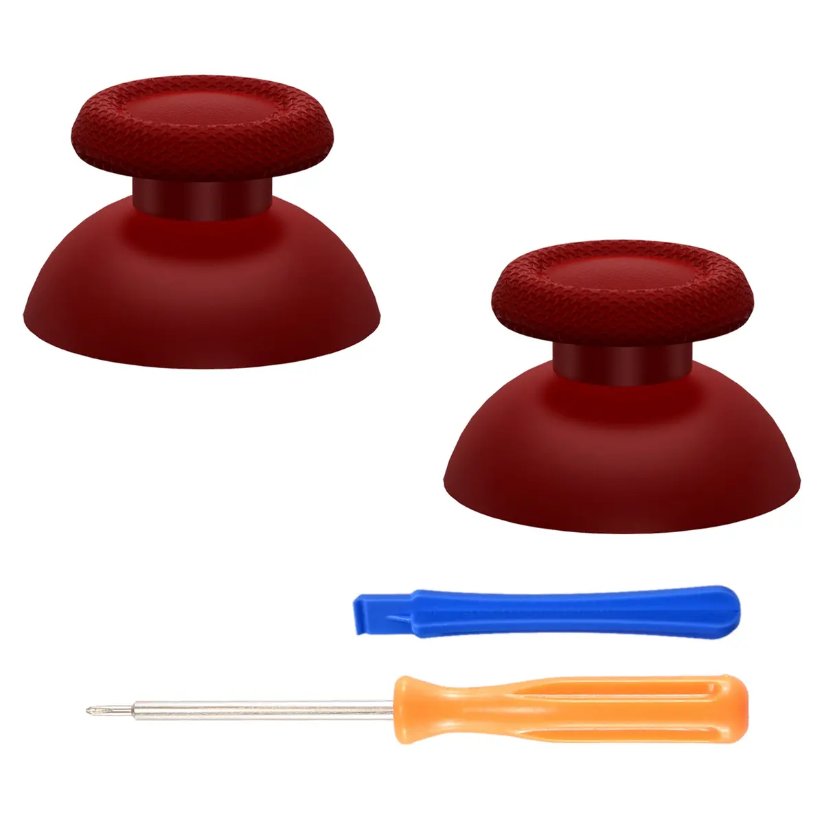 Extremerate Replacement Thumbsticks Analog Stick Joystick Compatible With Ps5 & Ps4 All Model Controller - Carmine Red 1