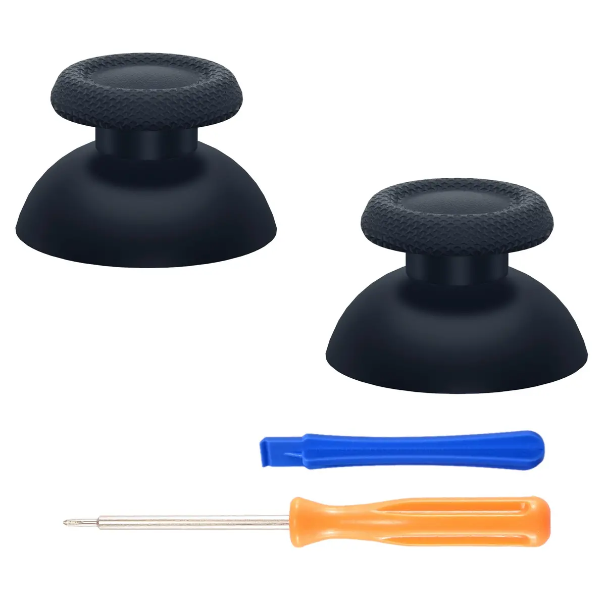 Extremerate Replacement Thumbsticks Analog Stick Joystick Compatible With Ps5 & Ps4 All Model Controller - Solid Black 1