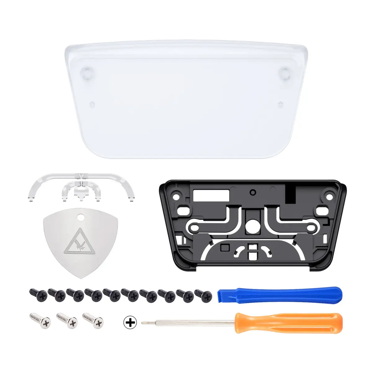 Extremerate Replacement Custom Touchpad Cover Compatible With Ps5 Controller Bdm-010/020/030/040/050/060 - Clear 2