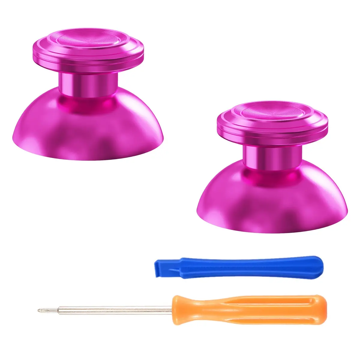 Extremerate Replacement Aluminum Metal Thumbsticks Compatible With Ps5 & Ps4 Controller - Purple 1