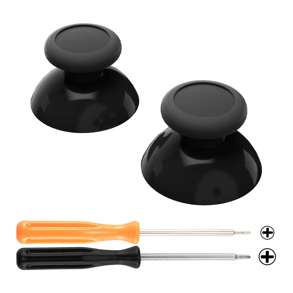 Extremerate Replacement 3D Joystick Thumbsticks For Nintendo Switch Pro Controller - Black 1