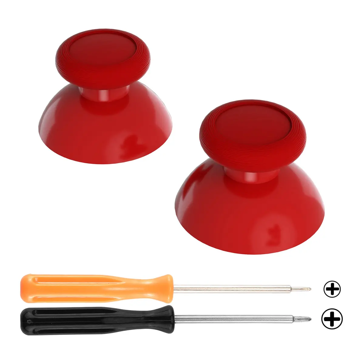 Extremerate Replacement 3D Joystick Thumbsticks For Nintendo Switch Pro Controller - Red 1