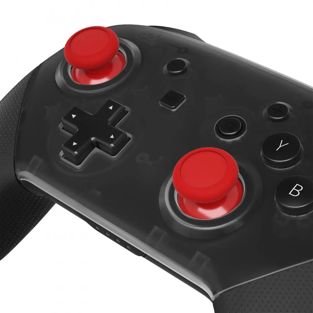 Extremerate Replacement 3D Joystick Thumbsticks For Nintendo Switch Pro Controller - Red 2