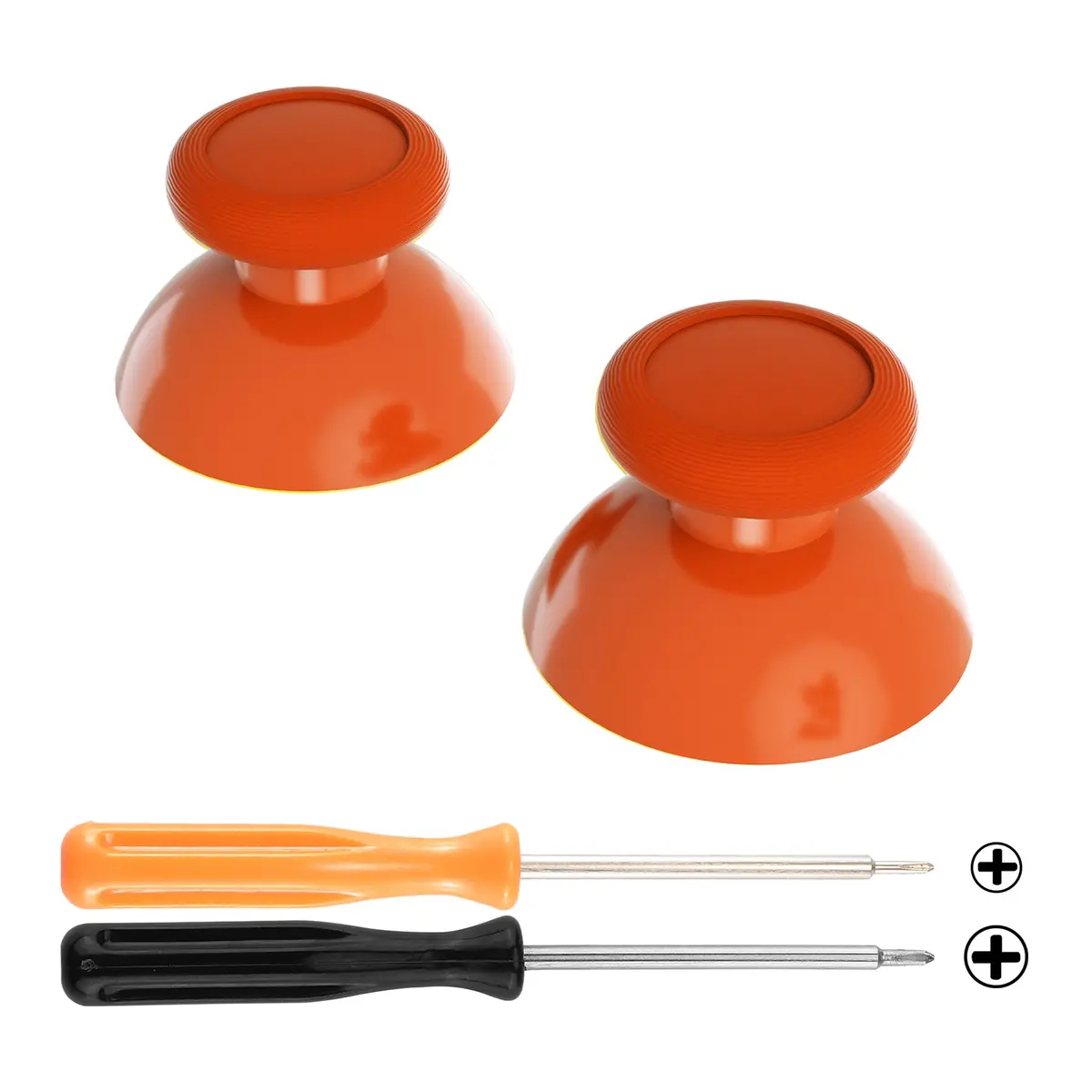 Extremerate Replacement 3D Joystick Thumbsticks For Nintendo Switch Pro Controller - Orange 1
