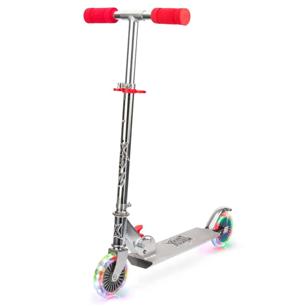 Light Up Led Folding Scooter - Red 1