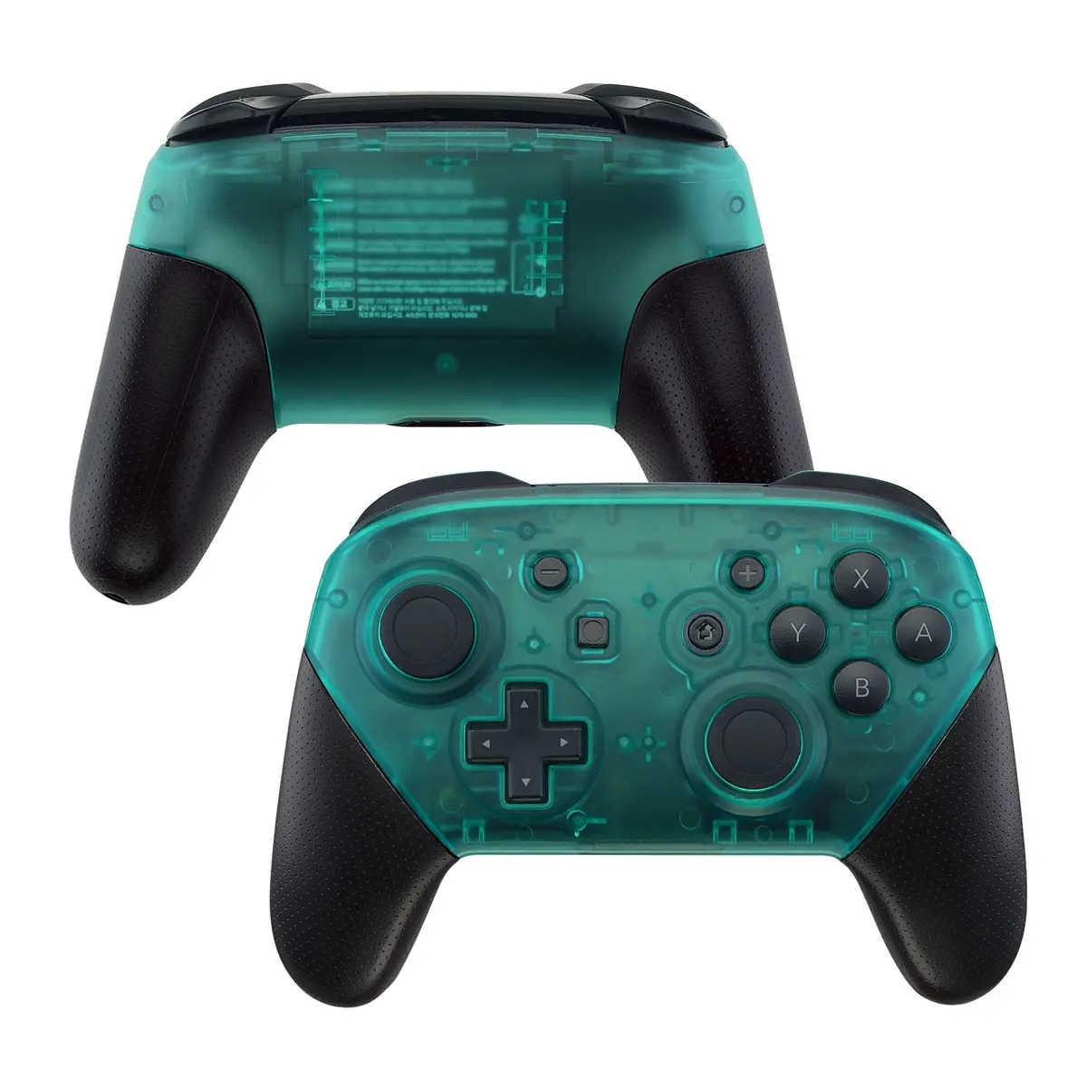 Extremerate Replacement Faceplate And Backplate For Nintendo Switch Pro Controller - Emerald Green 1