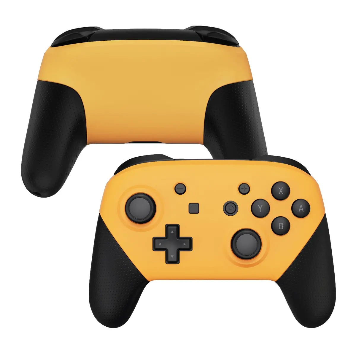 Extremerate Replacement Faceplate And Backplate For Nintendo Switch Pro Controller - Caution Yellow 1