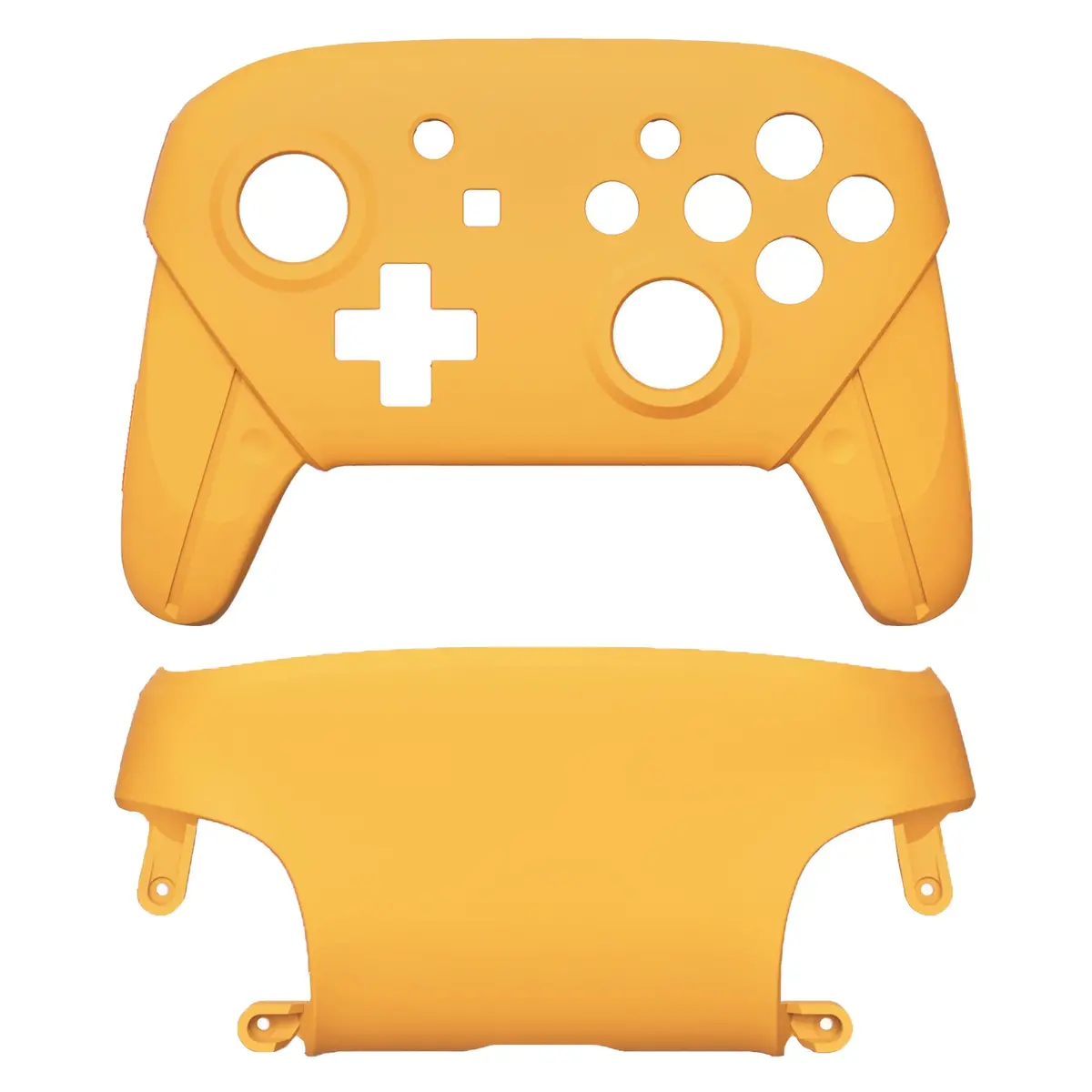 Extremerate Replacement Faceplate And Backplate For Nintendo Switch Pro Controller - Caution Yellow 2