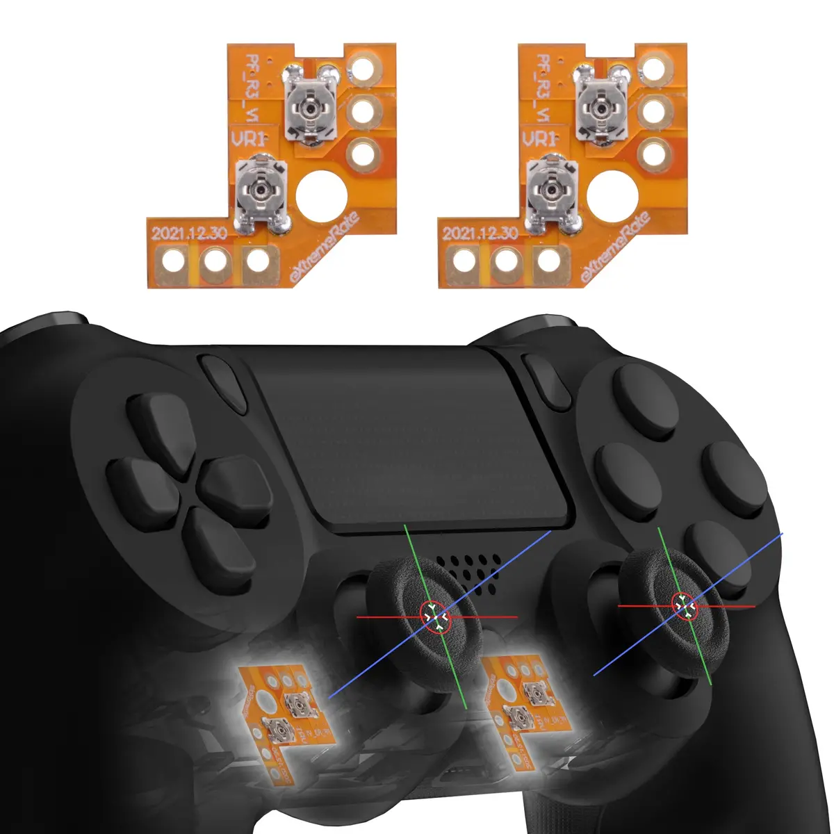 Extremerate Drifix Thumbsticks Drift Fix Repair Kit For Ps4 Slim Pro Controller (Jdm-040/050/055) 1