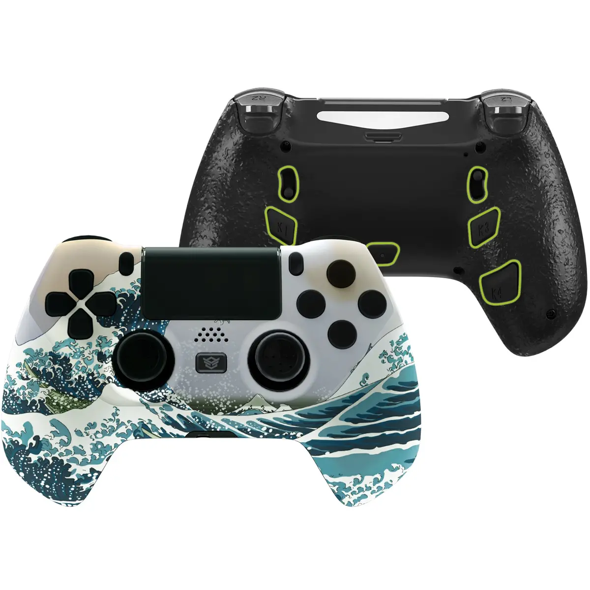 Extremerate Decade Tournament Controller (Dtc) Upgrade Kit For Ps4 Controller Jdm-040/050/055 - The Great Wave 1