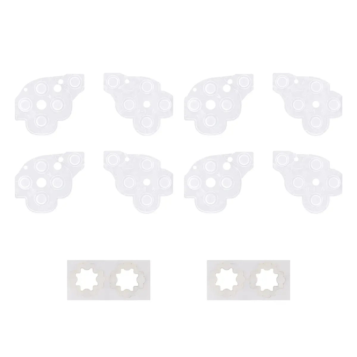 Extremerate 8 Pcs Replacement Silicone Rubber Abxy & Dpad Button Pads For Extremerate Face Clicky Kit Compatible With Steam Deck Lcd & Oled 1