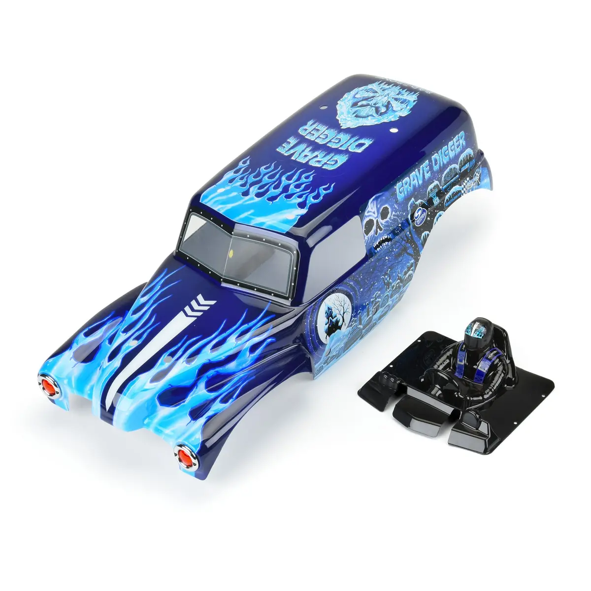 Pro359313 1/10 Grave Digger Ice (Blue) Painted Body Set: Lmt 1