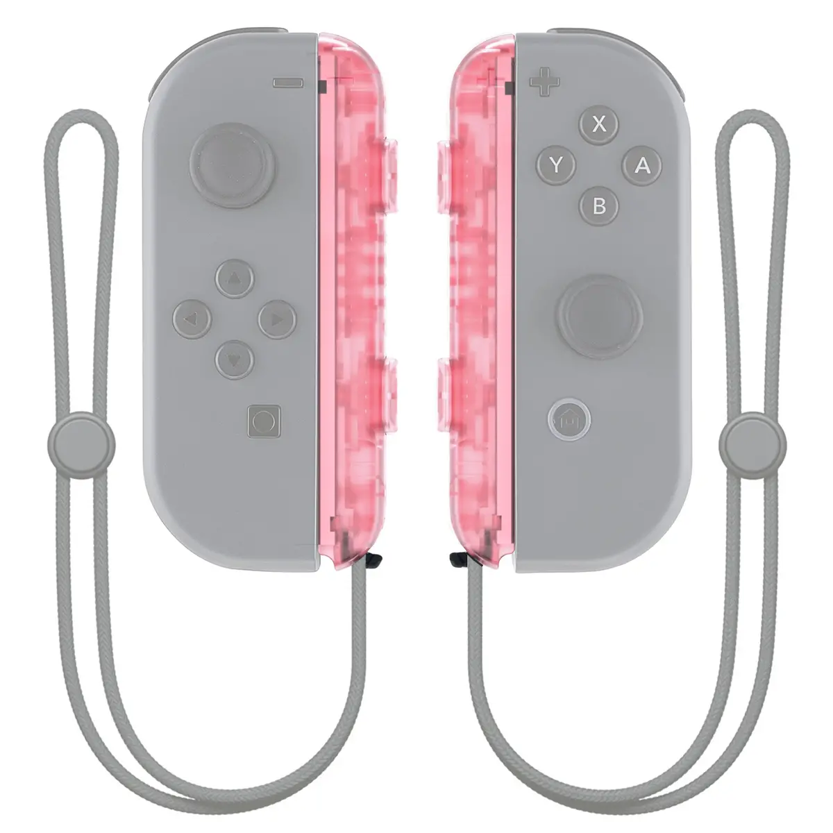 Extremerate 2 Pack Custom Replacement Shell For Joycon Strap Of Ns Switch - Cherry Pink 1