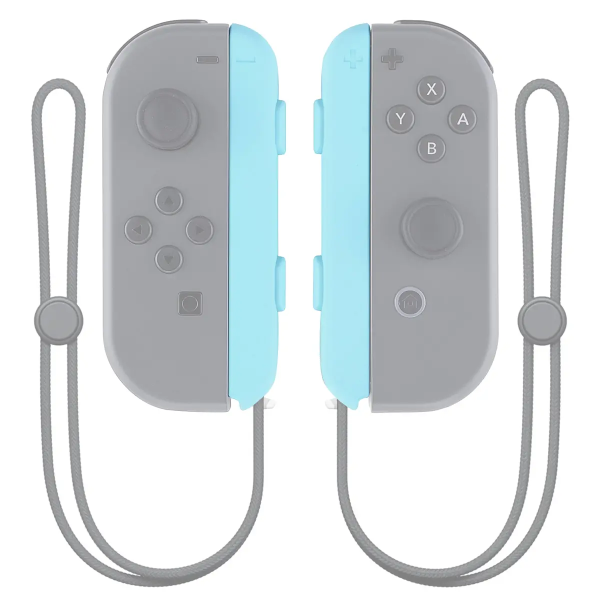 Extremerate 2 Pack Custom Replacement Shell For Joycon Strap Of Ns Switch - Heaven Blue 1
