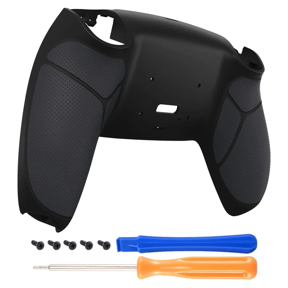 Extremerate Performance Grip Redesigned Back Shell For Extremerate Rise Remap Kit, Compatible With Ps5 Controller - Rubberized Black 1