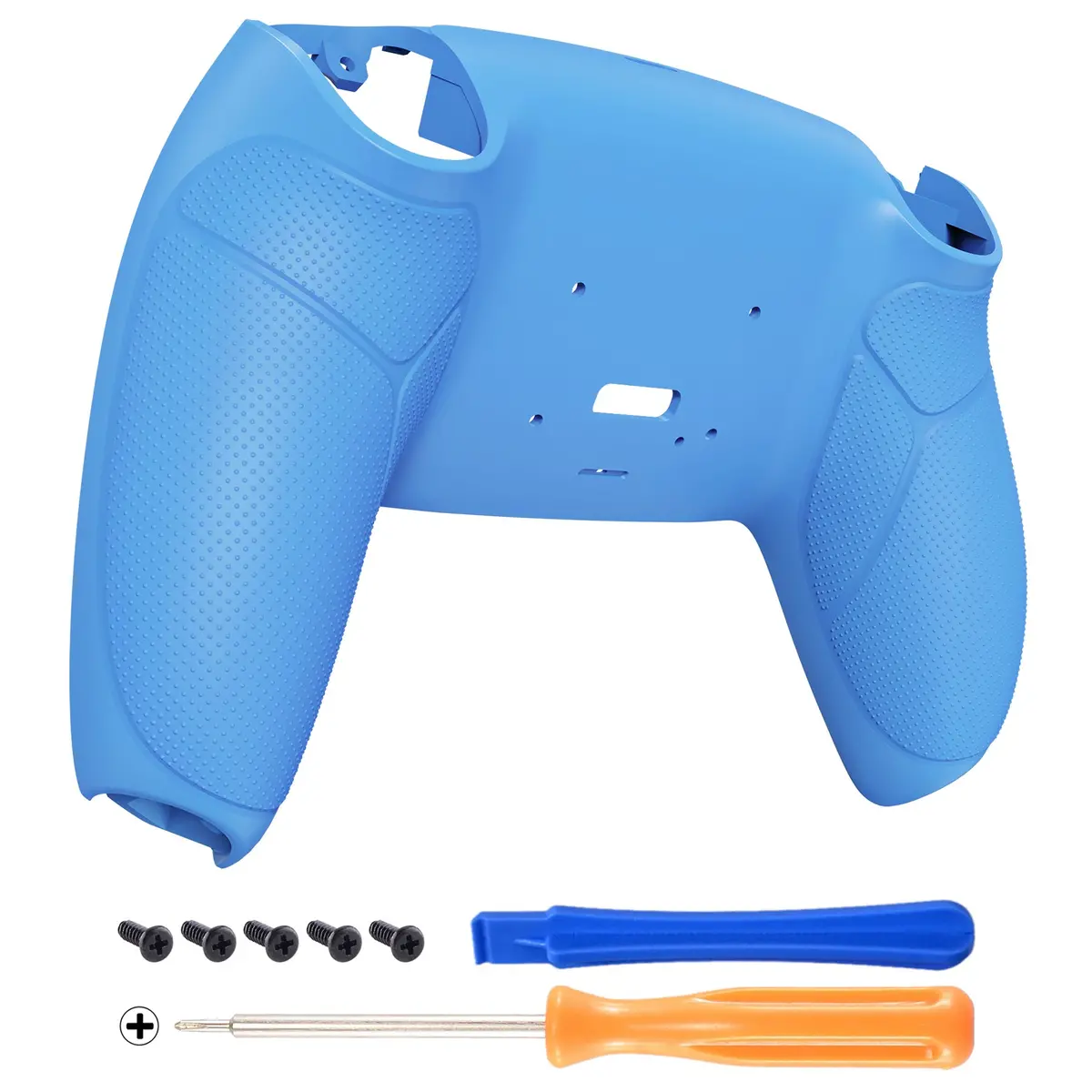 Extremerate Performance Grip Redesigned Back Shell For Extremerate Rise Remap Kit, Compatible With Ps5 Controller - Rubberized Starlight Blue 1