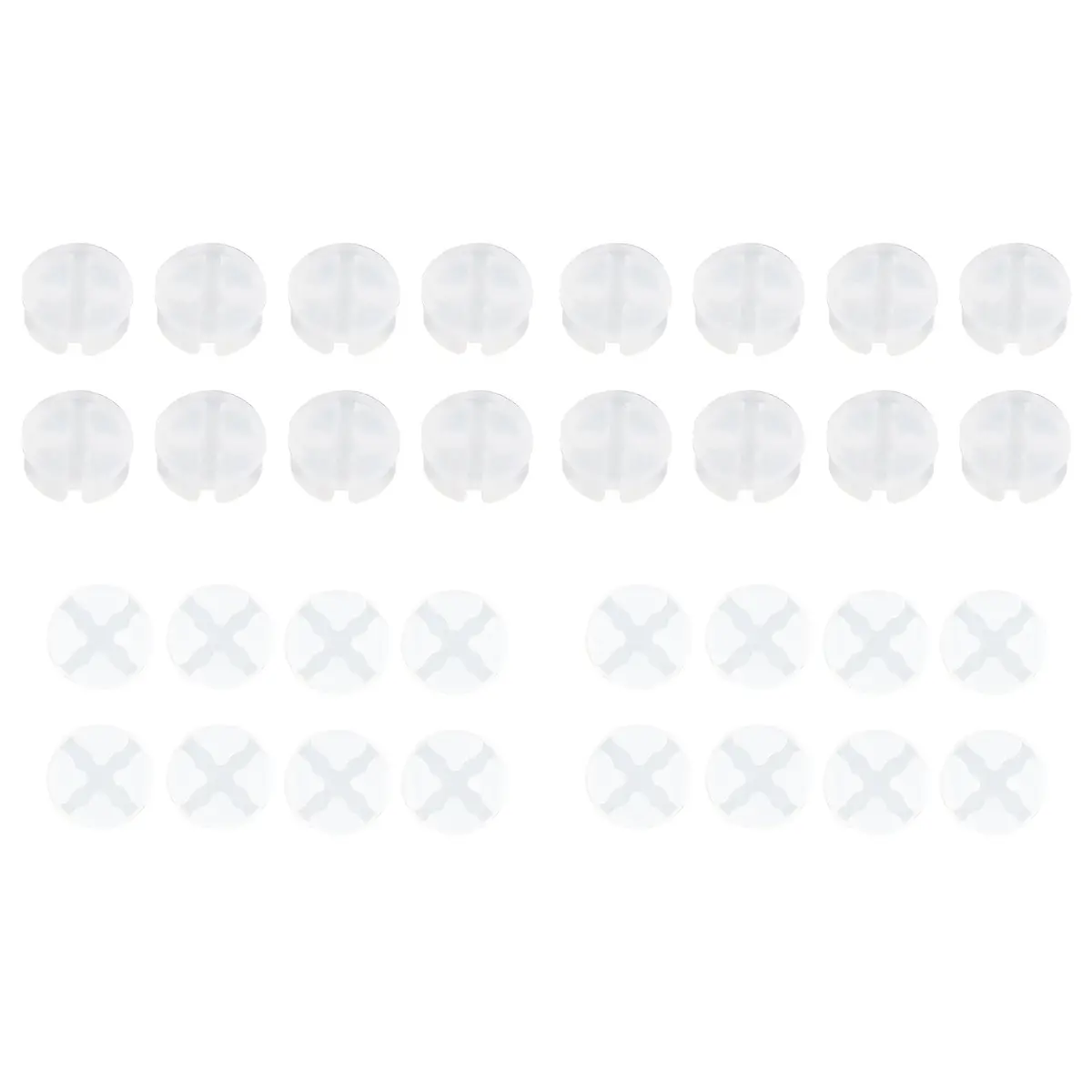 Extremerate 32 Pcs Replacement Silicone Rubber Button Pads For Extremerate Abxy Clicky Kit V2 Compatible With Xbox Core Controller & Xbox Series X/S Controller (Model 1914) & Xbox One X/S Controller (Model 1708) 1