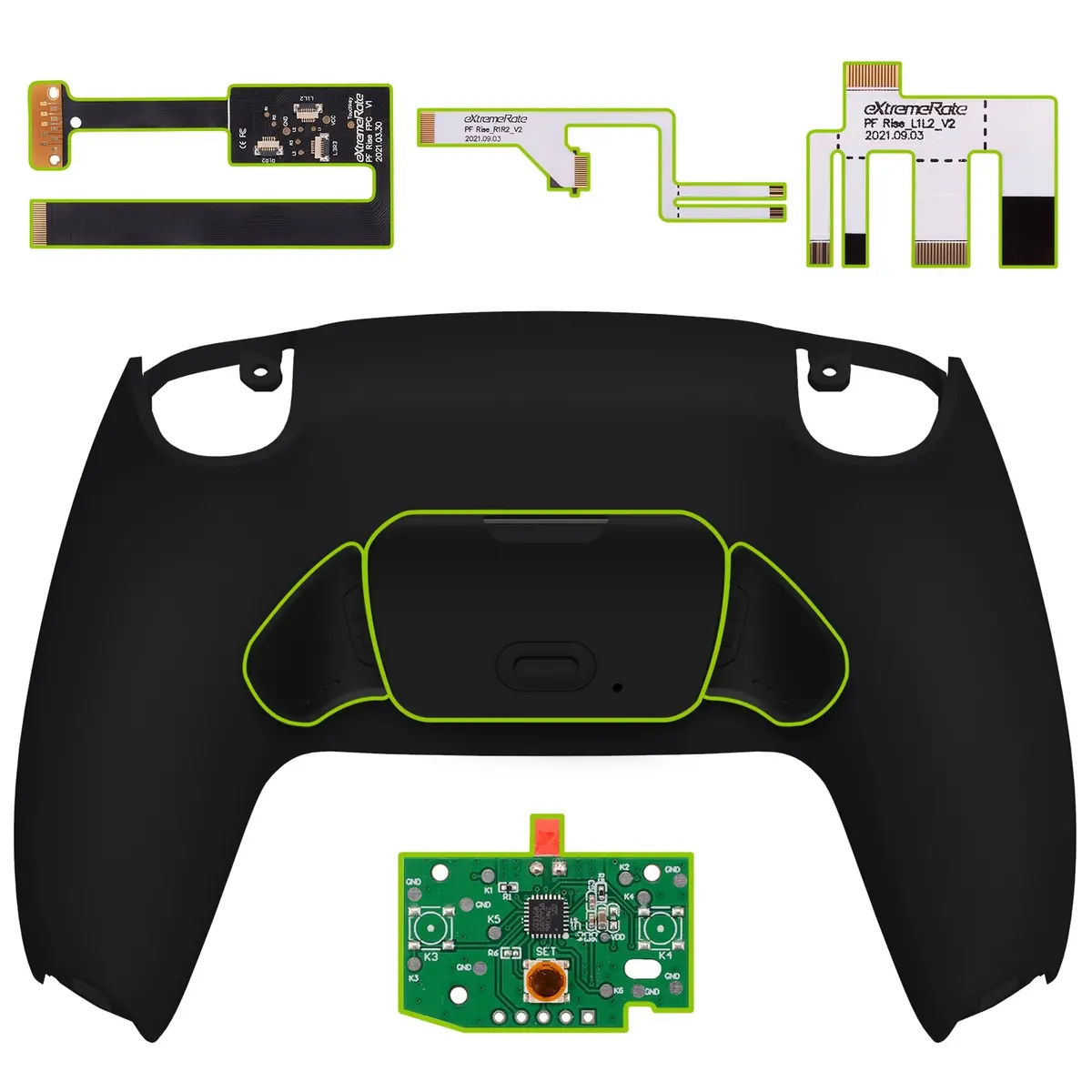 Extremerate Remappable Rise 2.0 Remap Kit For Ps5 Controller Bdm-010 & Bdm-020 - Black 1