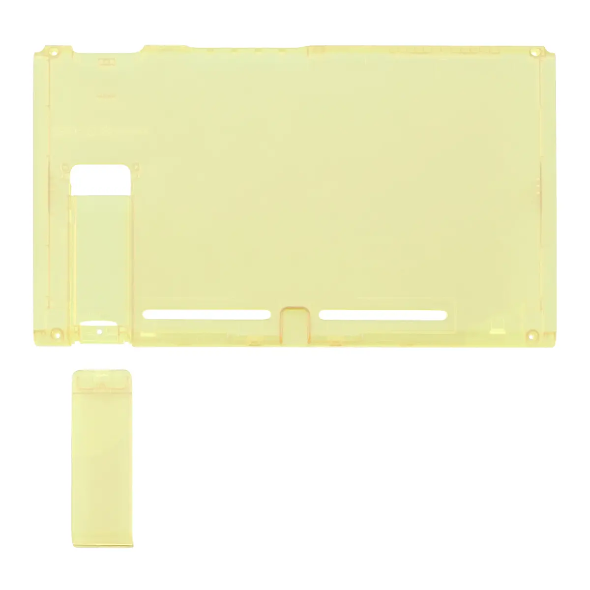 Extremerate Replacement Back Plate With Kickstand For Nintendo Switch Console - Amber Yellow 1